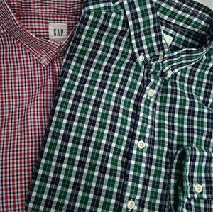 2 Gap L/S button-up shirts
